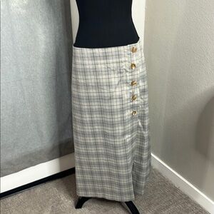 5 button side skirt from Anthropologie